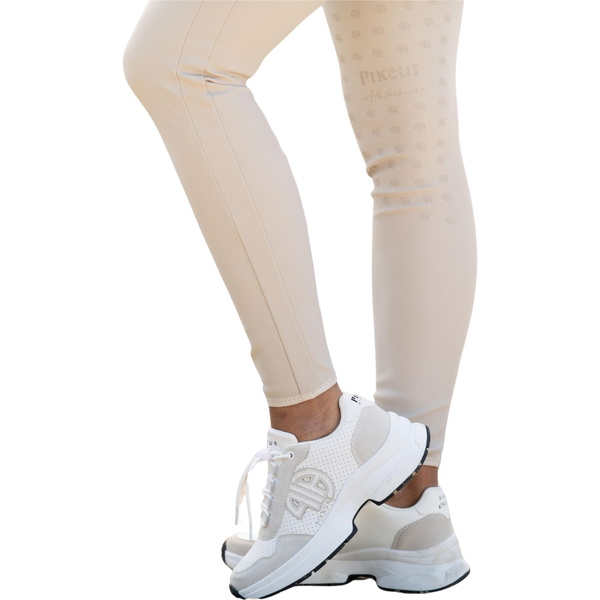 Pikeur Womens Delilah Full Grip Riding Breeches 146905 - Vanilla Cream